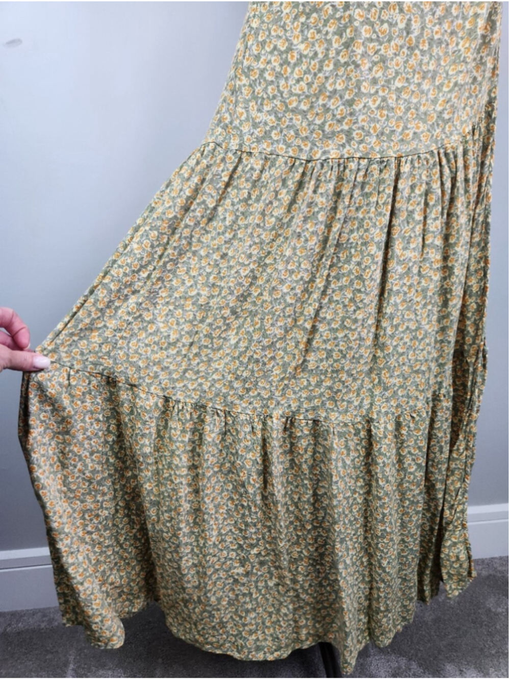 Christy Dawn Augusta Wrap Dress Rose Garden Size XS Adjustable Fit Cottagecore - Picture 8 of 16